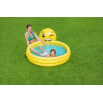 Detský nafukovací bazén Bestway Emotikón 1.65/1.44/69 cm žltý
